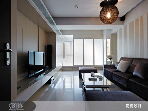 35坪新成屋(5年以下)＿休閒風客廳臥榻案例圖片＿瓦悅設計有限公司＿瓦悅_05之4