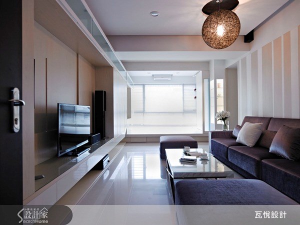 35坪新成屋(5年以下)＿休閒風客廳臥榻案例圖片＿瓦悅設計有限公司＿瓦悅_05之1