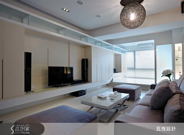 35坪新成屋(5年以下)＿休閒風客廳臥榻案例圖片＿瓦悅設計有限公司＿瓦悅_05之5