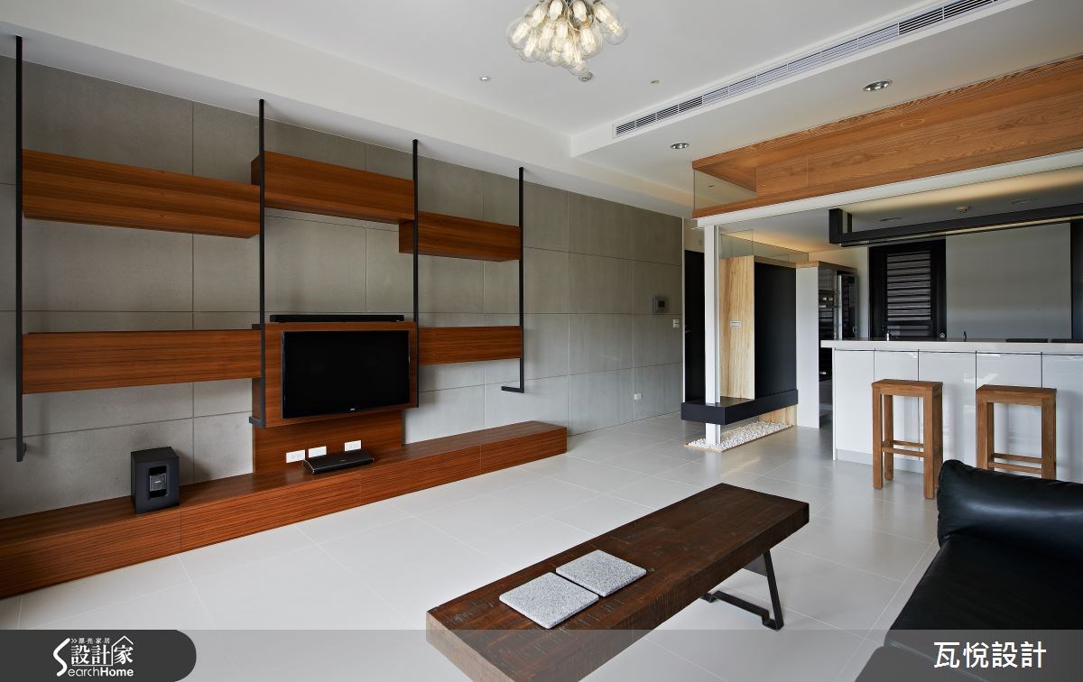 25坪新成屋(5年以下)＿休閒風玄關客廳案例圖片＿瓦悅設計有限公司＿瓦悅_09之9