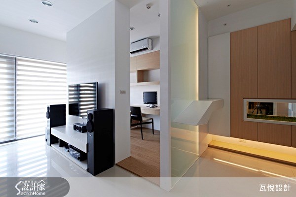 40坪新成屋(5年以下)＿休閒風客廳書房案例圖片＿瓦悅設計有限公司＿瓦悅_10之5