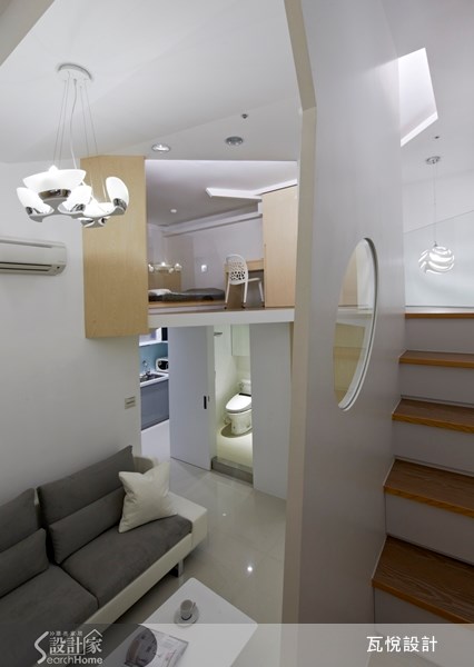 9坪老屋(16~30年)＿現代風客廳樓梯案例圖片＿瓦悅設計有限公司＿瓦悅_13之13