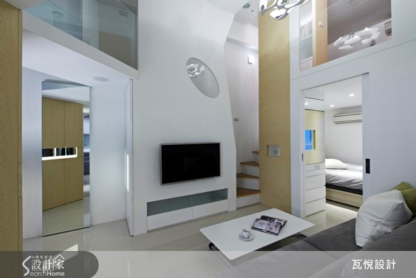 9坪老屋(16~30年)＿現代風客廳樓梯案例圖片＿瓦悅設計有限公司＿瓦悅_13之8