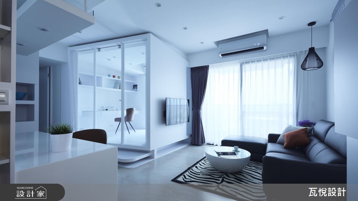 20坪新成屋(5年以下)＿現代風客廳書房案例圖片＿瓦悅設計有限公司＿瓦悅_34之3