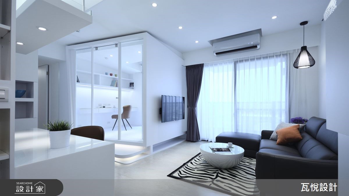 20坪新成屋(5年以下)＿現代風客廳書房案例圖片＿瓦悅設計有限公司＿瓦悅_34之4