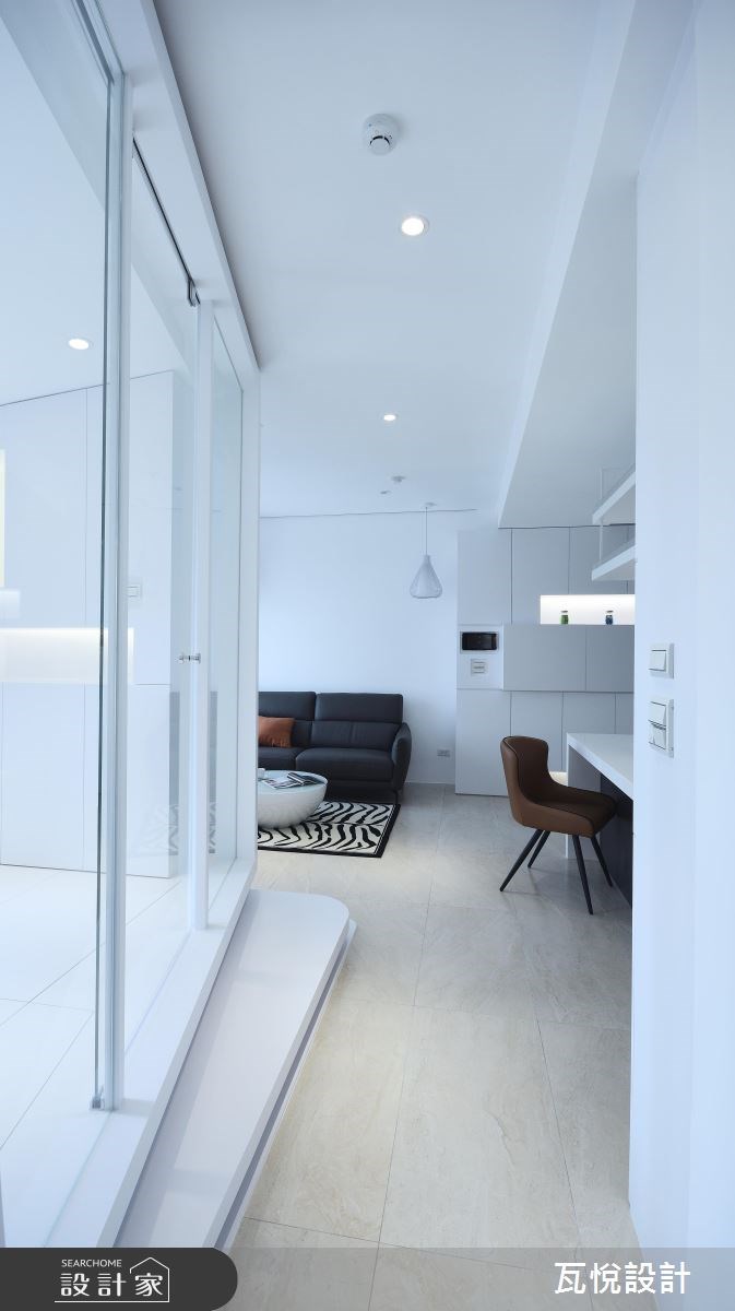20坪新成屋(5年以下)＿現代風客廳書房走廊案例圖片＿瓦悅設計有限公司＿瓦悅_34之16