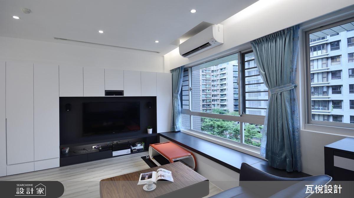 18坪中古屋(5~15年)＿現代風客廳臥榻案例圖片＿瓦悅設計有限公司＿瓦悅_35之6