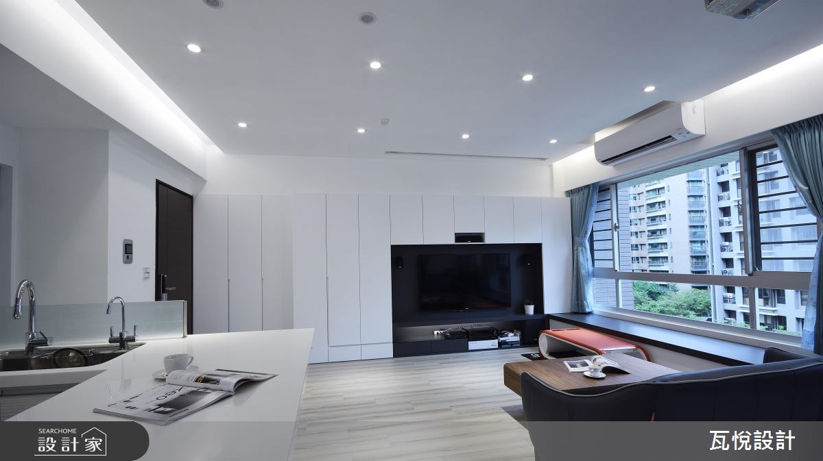 18坪中古屋(5~15年)＿現代風客廳廚房案例圖片＿瓦悅設計有限公司＿瓦悅_35之13