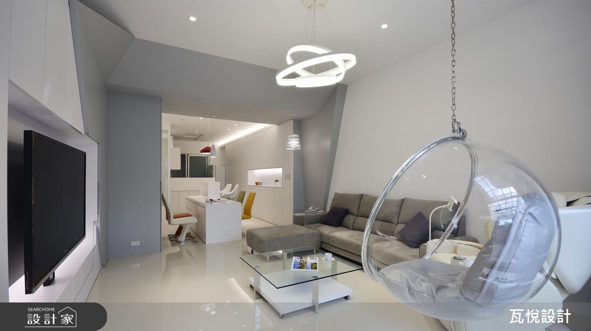 60坪中古屋(5~15年)＿現代風客廳餐廳吧檯案例圖片＿瓦悅設計有限公司＿瓦悅_37之1