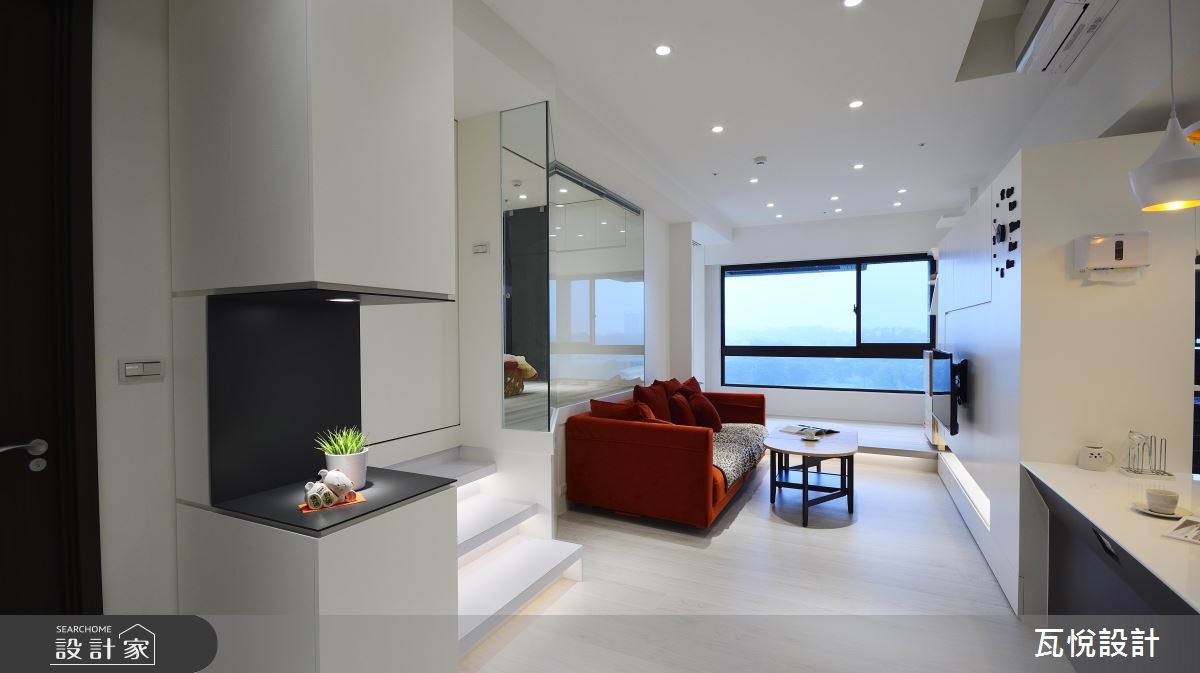 16坪新成屋(5年以下)＿現代風玄關客廳案例圖片＿瓦悅設計有限公司＿瓦悅_38之2