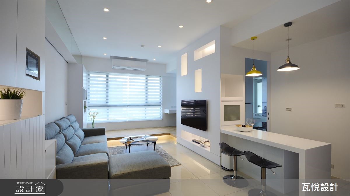 22坪新成屋(5年以下)＿現代風客廳吧檯臥榻案例圖片＿瓦悅設計有限公司＿瓦悅_39之4