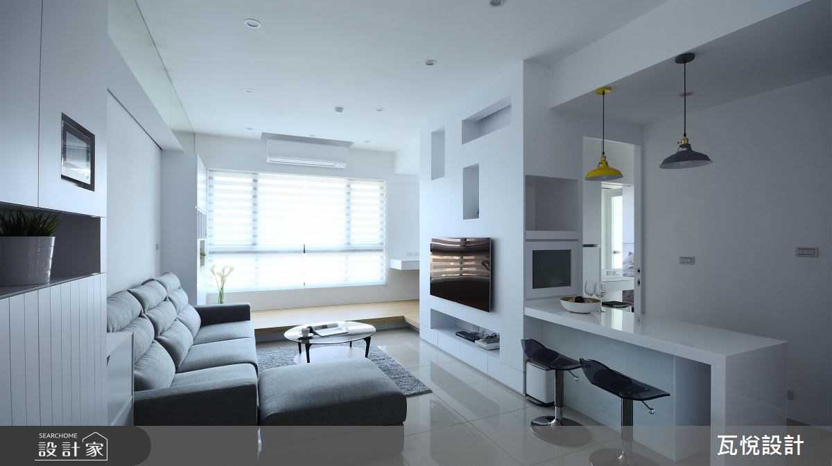 22坪新成屋(5年以下)＿現代風客廳吧檯臥榻案例圖片＿瓦悅設計有限公司＿瓦悅_39之8