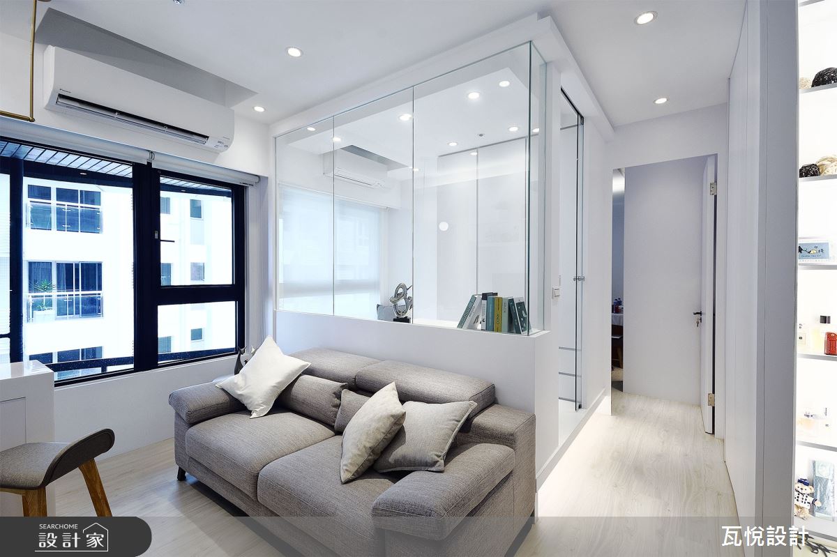 12坪新成屋(5年以下)＿現代風客廳書房走廊案例圖片＿瓦悅設計有限公司＿瓦悅_51之7
