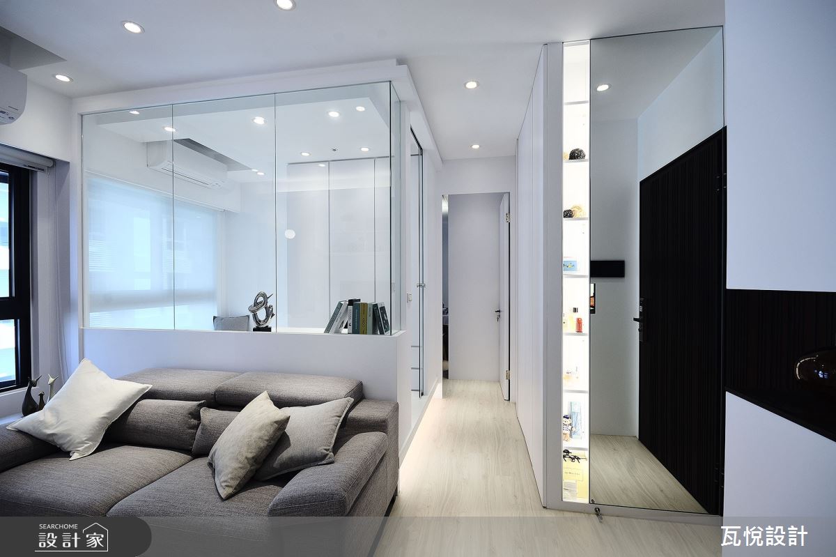 12坪新成屋(5年以下)＿現代風客廳書房走廊案例圖片＿瓦悅設計有限公司＿瓦悅_51之8
