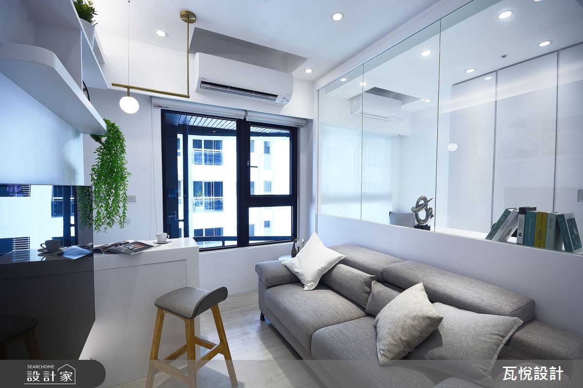 12坪新成屋(5年以下)＿現代風客廳餐廳吧檯中島案例圖片＿瓦悅設計有限公司＿瓦悅_51之9