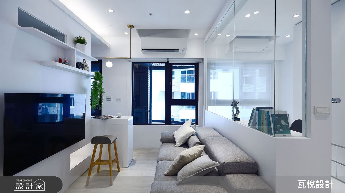 12坪新成屋(5年以下)＿現代風客廳餐廳吧檯中島案例圖片＿瓦悅設計有限公司＿瓦悅_51之11