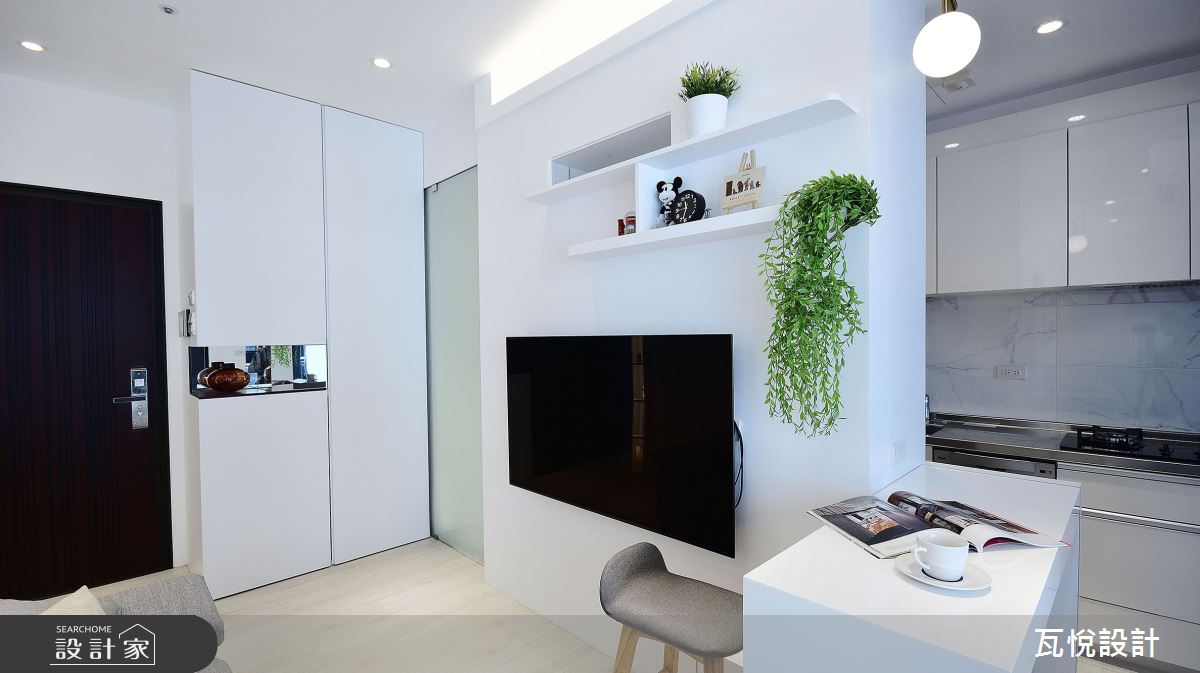 12坪新成屋(5年以下)＿現代風玄關客廳餐廳廚房吧檯中島案例圖片＿瓦悅設計有限公司＿瓦悅_51之15