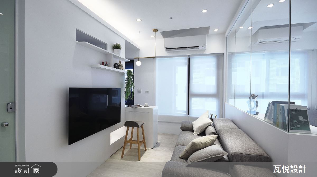 12坪新成屋(5年以下)＿現代風客廳餐廳吧檯中島案例圖片＿瓦悅設計有限公司＿瓦悅_51之19