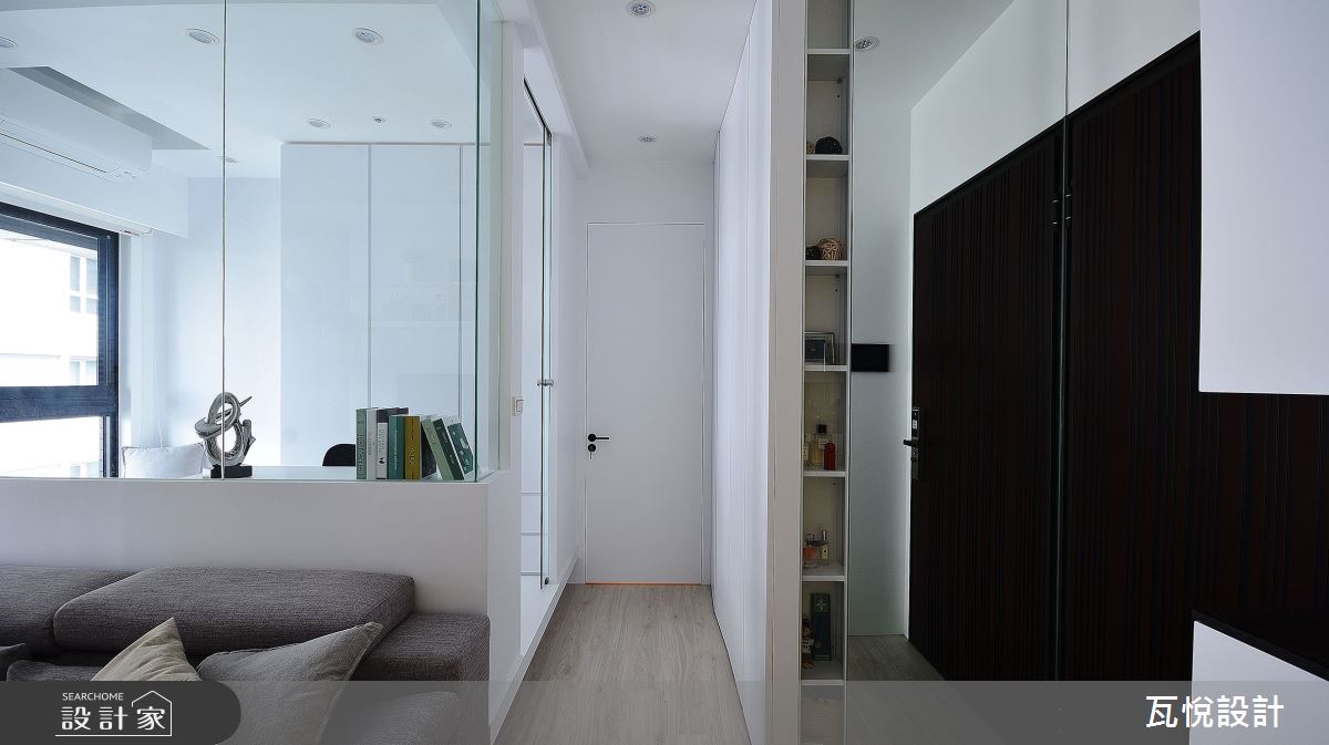 12坪新成屋(5年以下)＿現代風客廳書房走廊案例圖片＿瓦悅設計有限公司＿瓦悅_51之36