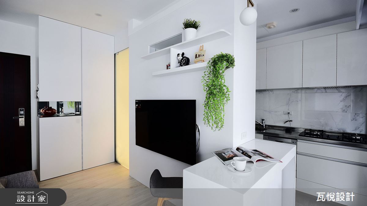 12坪新成屋(5年以下)＿現代風客廳餐廳廚房吧檯中島案例圖片＿瓦悅設計有限公司＿瓦悅_51之38
