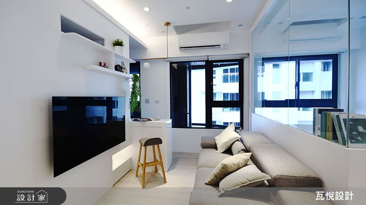 12坪新成屋(5年以下)＿現代風客廳餐廳吧檯中島案例圖片＿瓦悅設計有限公司＿瓦悅_51之23