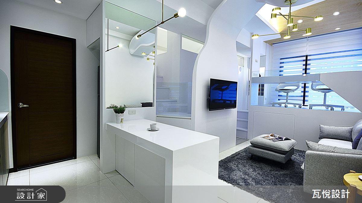 11坪新成屋(5年以下)＿現代風客廳餐廳書房案例圖片＿瓦悅設計有限公司＿瓦悅_53之8