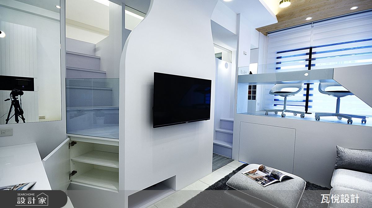 11坪新成屋(5年以下)＿現代風客廳書房儲藏室案例圖片＿瓦悅設計有限公司＿瓦悅_53之20