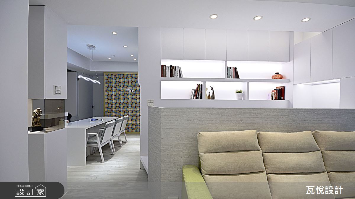 26坪新古屋(10年以下)＿現代風客廳餐廳書房案例圖片＿瓦悅設計有限公司＿瓦悅_57之3