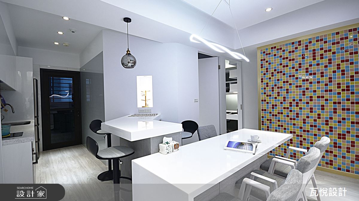 26坪新古屋(10年以下)＿現代風餐廳廚房吧檯中島案例圖片＿瓦悅設計有限公司＿瓦悅_57之16