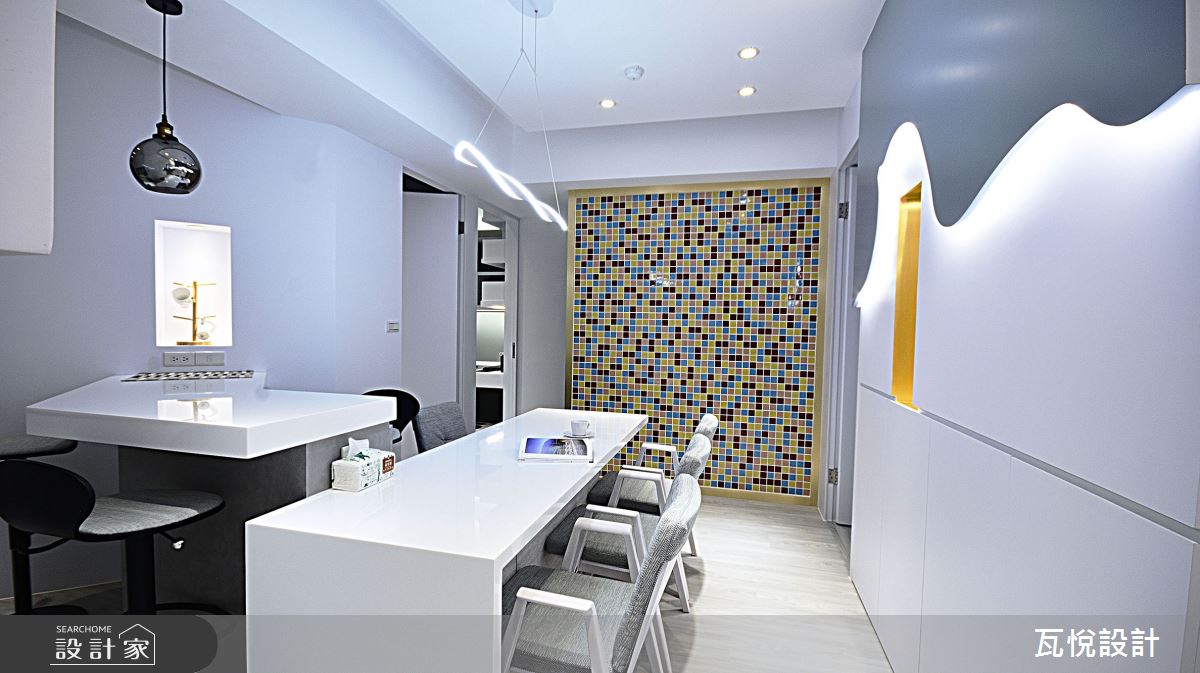 26坪新古屋(10年以下)＿現代風餐廳吧檯中島案例圖片＿瓦悅設計有限公司＿瓦悅_57之17