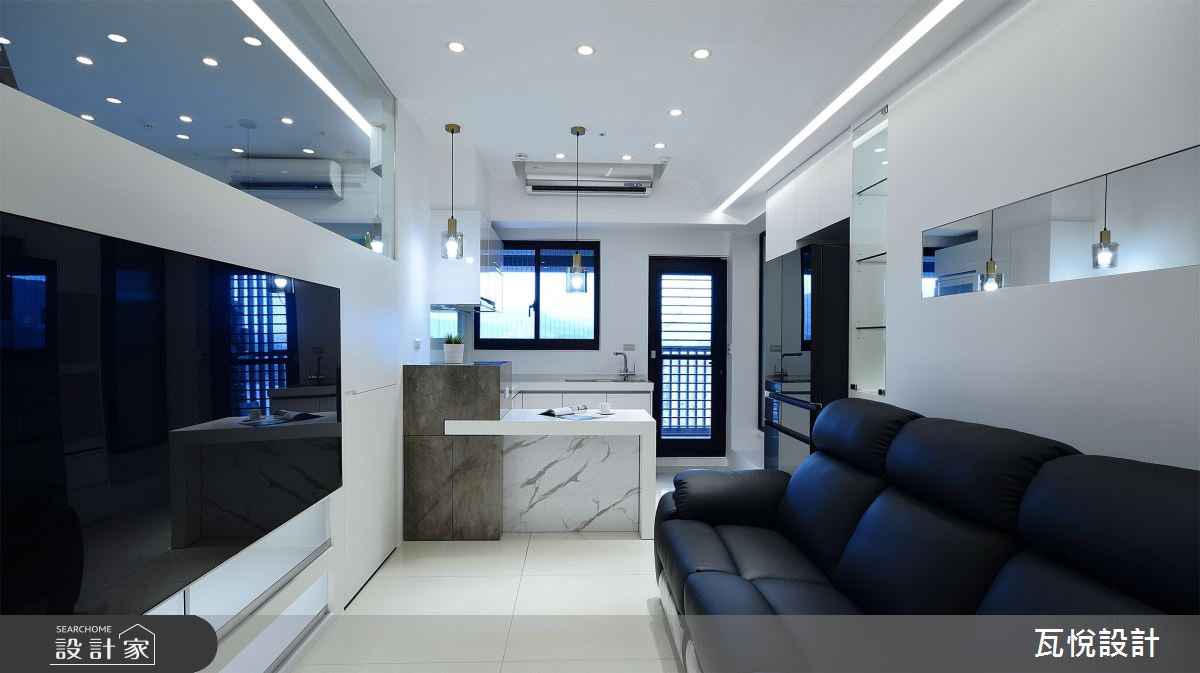 16坪新成屋(5年以下)＿現代風客廳餐廳廚房中島案例圖片＿瓦悅設計有限公司＿瓦悅_58之7