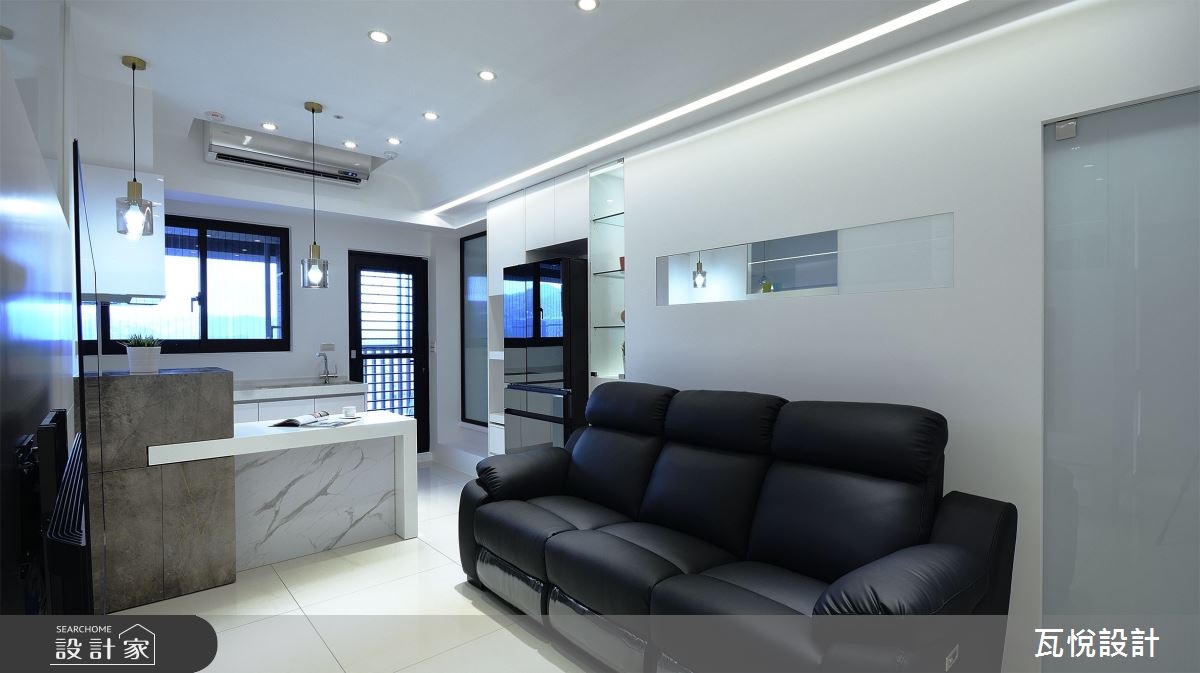 16坪新成屋(5年以下)＿現代風客廳餐廳廚房中島案例圖片＿瓦悅設計有限公司＿瓦悅_58之11
