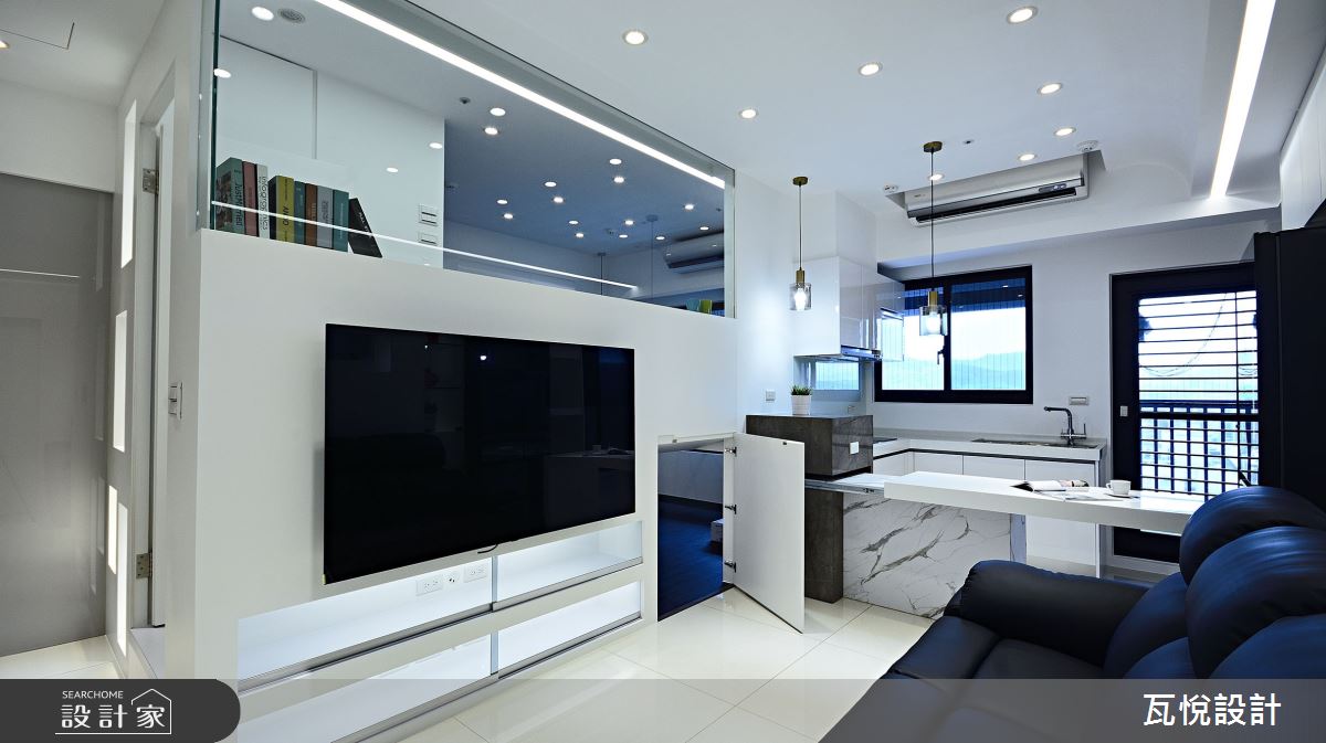 16坪新成屋(5年以下)＿現代風客廳餐廳廚房中島案例圖片＿瓦悅設計有限公司＿瓦悅_58之6