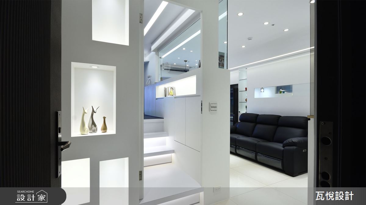 16坪新成屋(5年以下)＿現代風客廳樓梯案例圖片＿瓦悅設計有限公司＿瓦悅_58之3