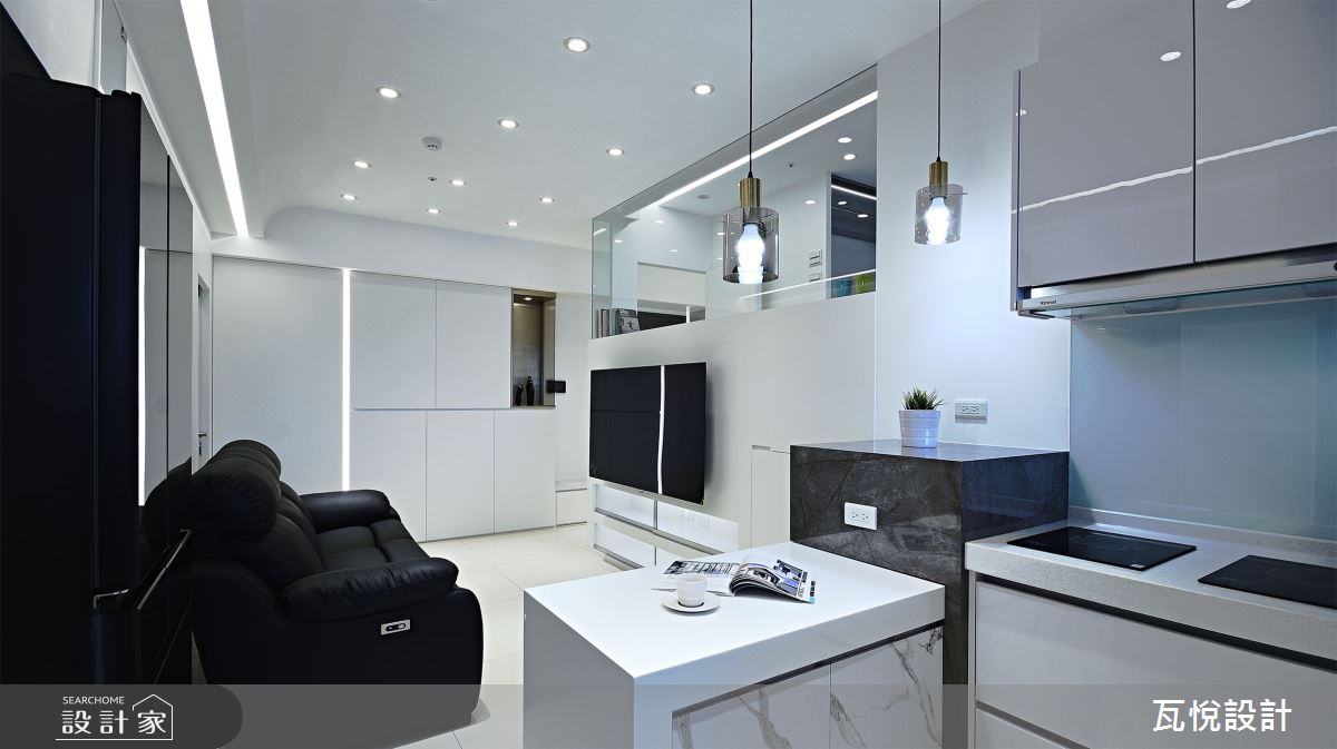 16坪新成屋(5年以下)＿現代風客廳餐廳廚房中島案例圖片＿瓦悅設計有限公司＿瓦悅_58之17