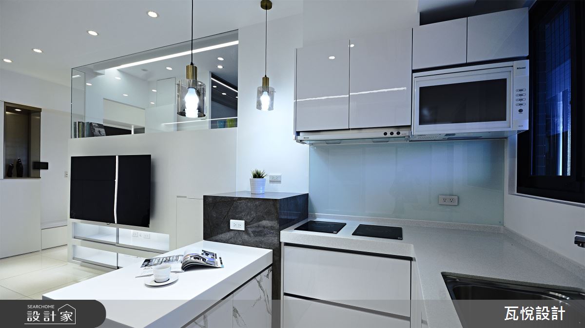 16坪新成屋(5年以下)＿現代風客廳餐廳廚房中島案例圖片＿瓦悅設計有限公司＿瓦悅_58之18