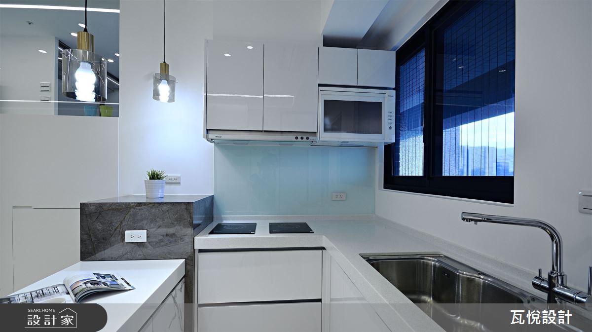 16坪新成屋(5年以下)＿現代風餐廳廚房中島案例圖片＿瓦悅設計有限公司＿瓦悅_58之19