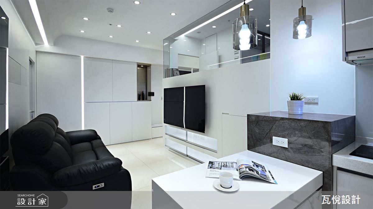 16坪新成屋(5年以下)＿現代風客廳餐廳廚房中島案例圖片＿瓦悅設計有限公司＿瓦悅_58之16