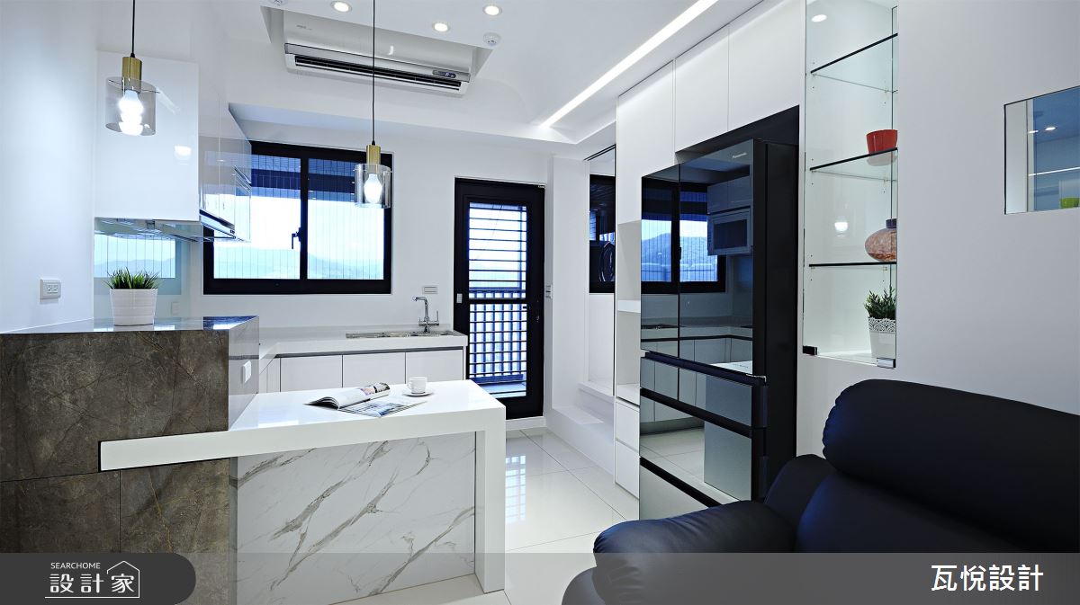 16坪新成屋(5年以下)＿現代風客廳餐廳廚房中島案例圖片＿瓦悅設計有限公司＿瓦悅_58之12