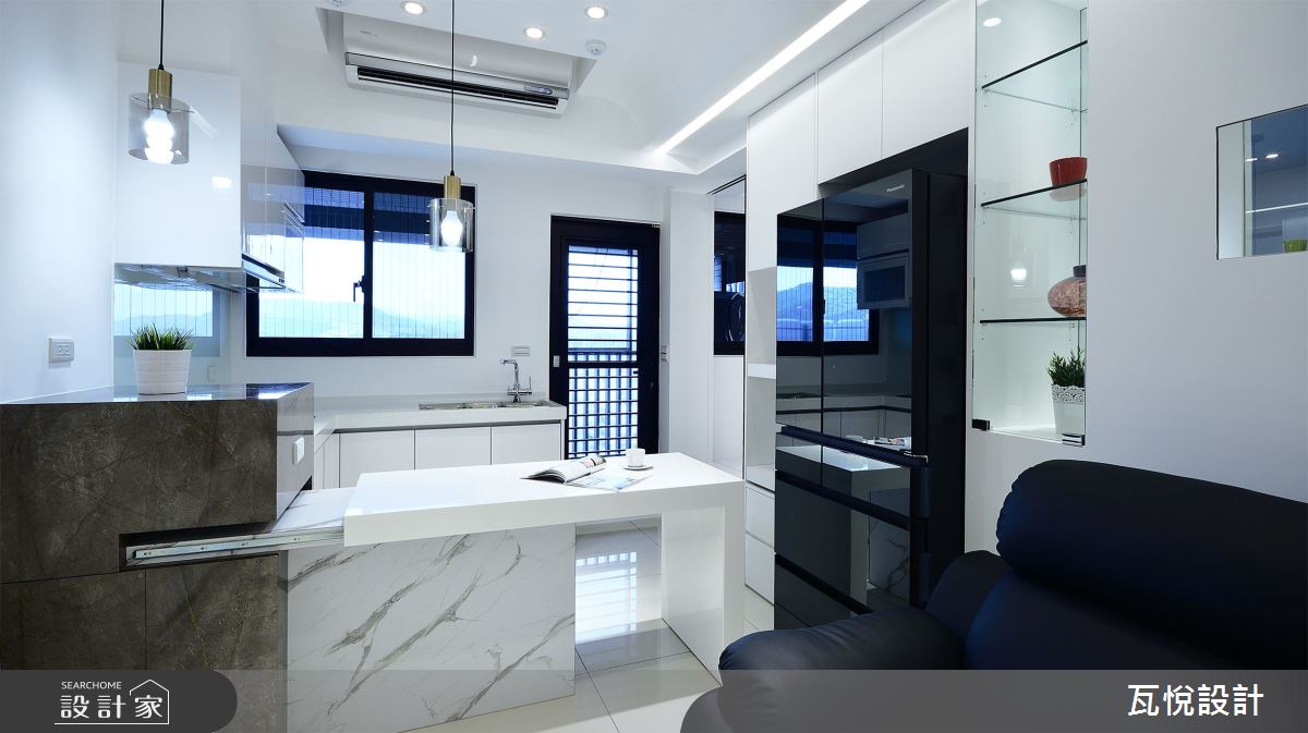 16坪新成屋(5年以下)＿現代風客廳餐廳廚房中島案例圖片＿瓦悅設計有限公司＿瓦悅_58之13