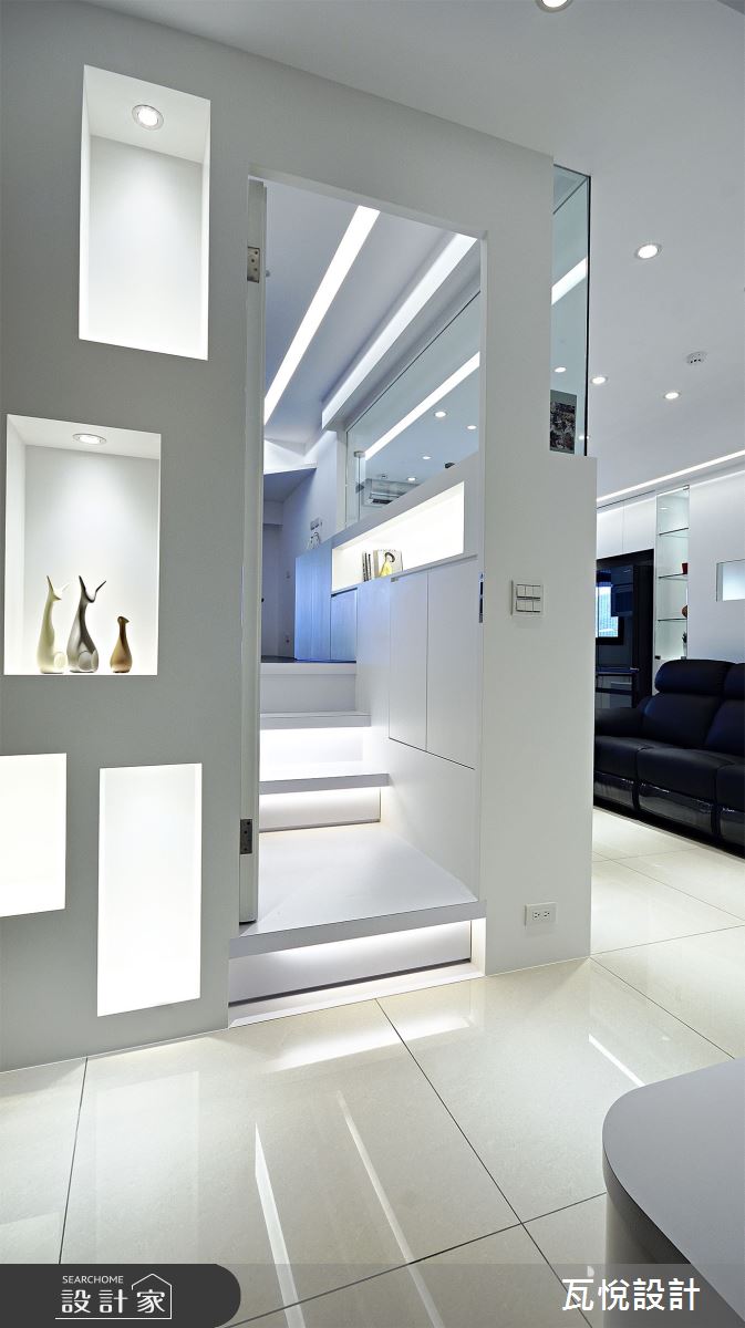 16坪新成屋(5年以下)＿現代風樓梯案例圖片＿瓦悅設計有限公司＿瓦悅_58之30