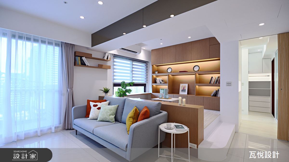 25坪新成屋(5年以下)＿現代風客廳書房和室案例圖片＿瓦悅設計有限公司＿瓦悅_60之10