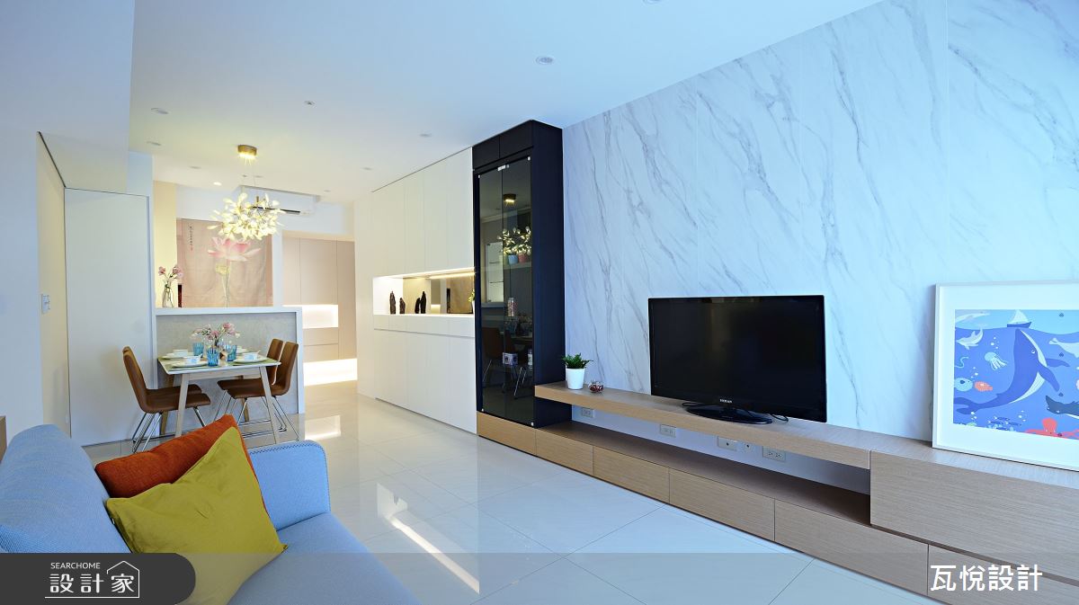25坪新成屋(5年以下)＿現代風玄關客廳餐廳吧檯案例圖片＿瓦悅設計有限公司＿瓦悅_60之24