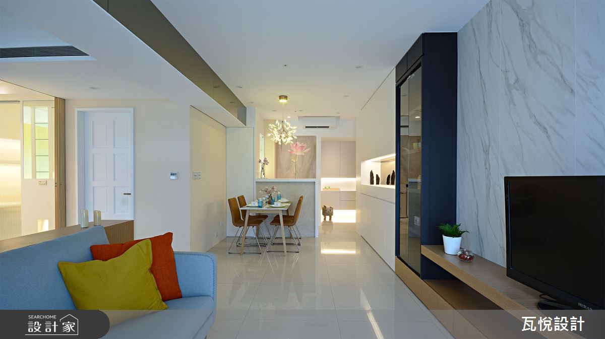 25坪新成屋(5年以下)＿現代風玄關客廳餐廳吧檯案例圖片＿瓦悅設計有限公司＿瓦悅_60之29