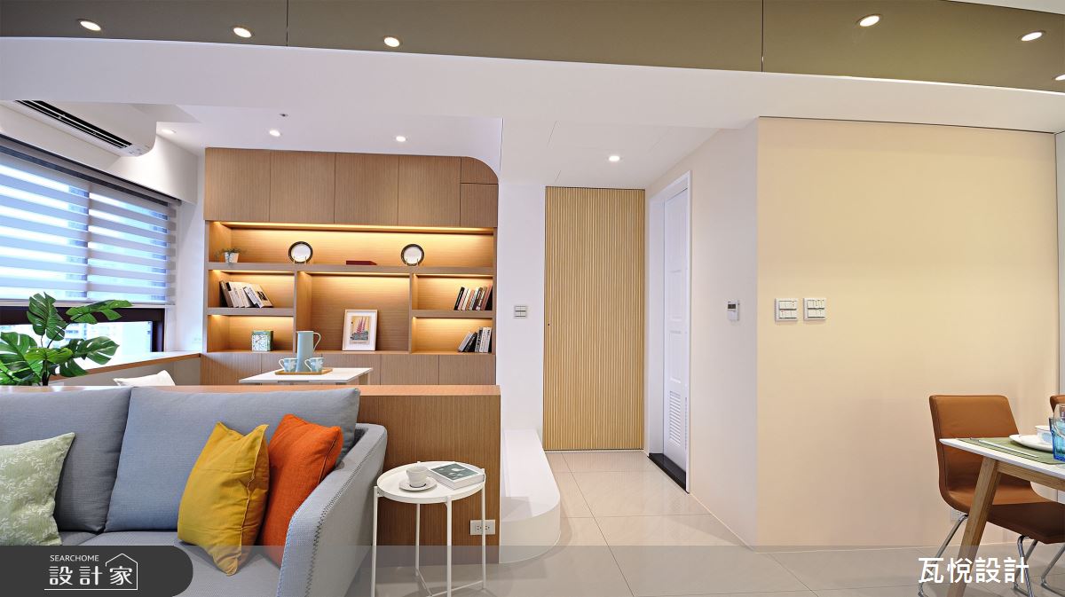 25坪新成屋(5年以下)＿現代風客廳餐廳書房和室案例圖片＿瓦悅設計有限公司＿瓦悅_60之30