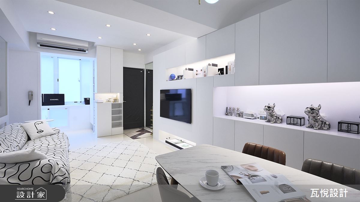 27坪老屋(41~50年)＿現代風玄關客廳餐廳案例圖片＿瓦悅設計有限公司＿瓦悅_61之22