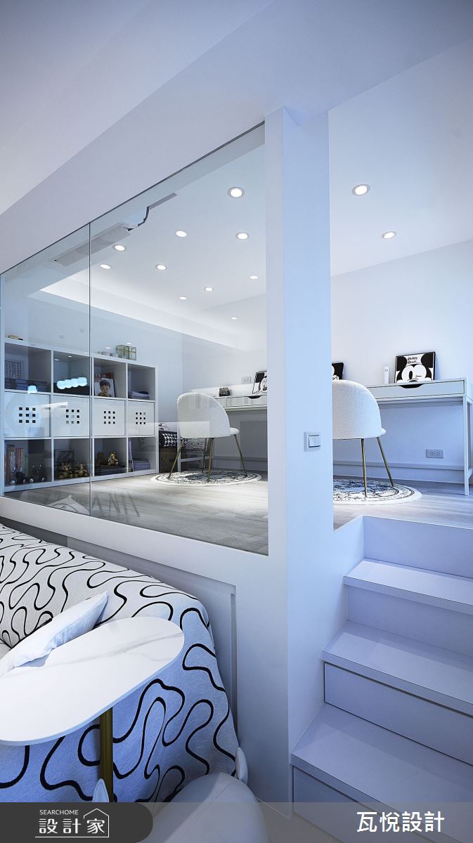 27坪老屋(41~50年)＿現代風書房樓梯案例圖片＿瓦悅設計有限公司＿瓦悅_61之13