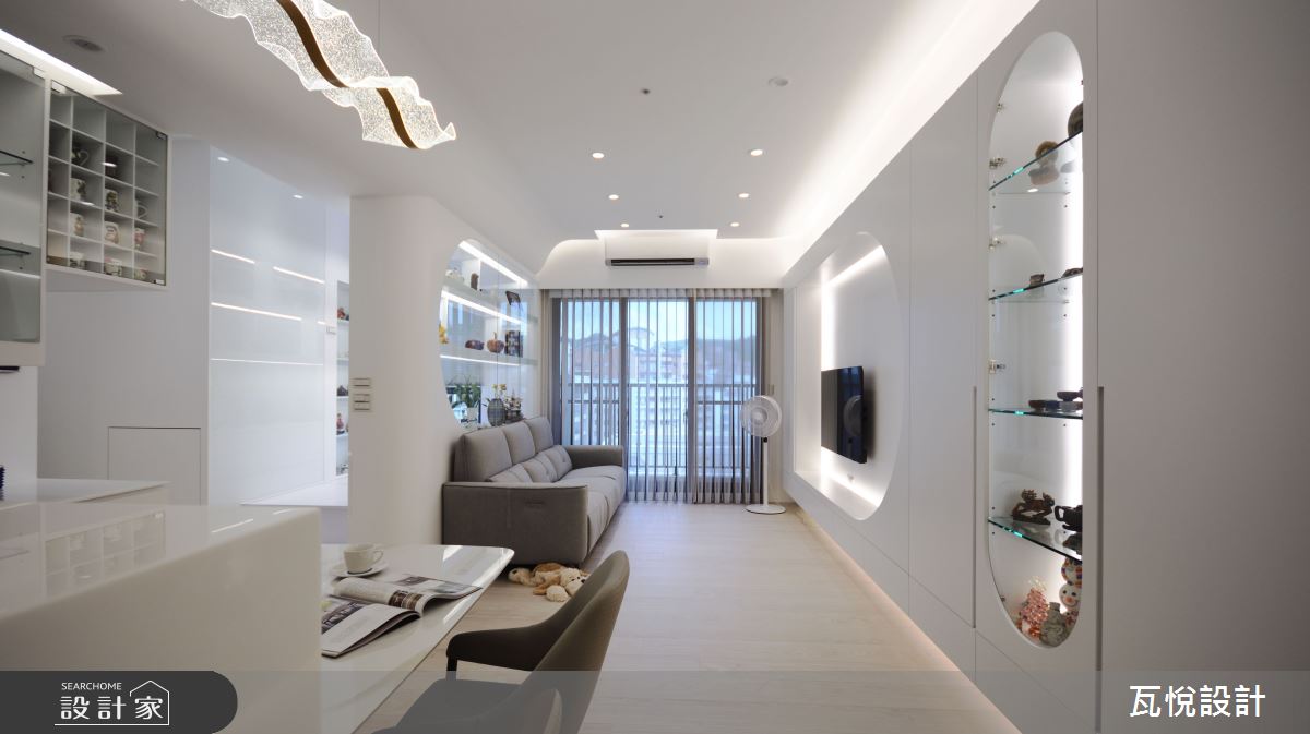 25坪預售屋＿現代風客廳餐廳吧檯中島案例圖片＿瓦悅設計有限公司＿瓦悅_63之8