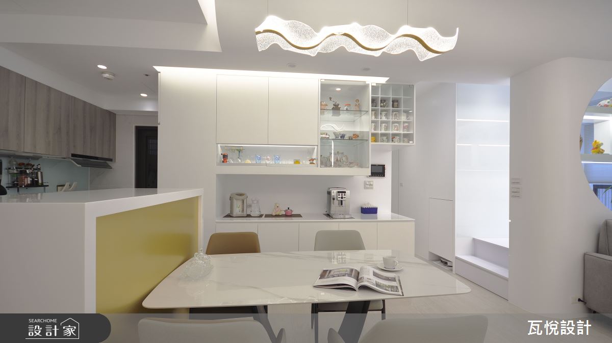 25坪預售屋＿現代風餐廳廚房吧檯中島案例圖片＿瓦悅設計有限公司＿瓦悅_63之13