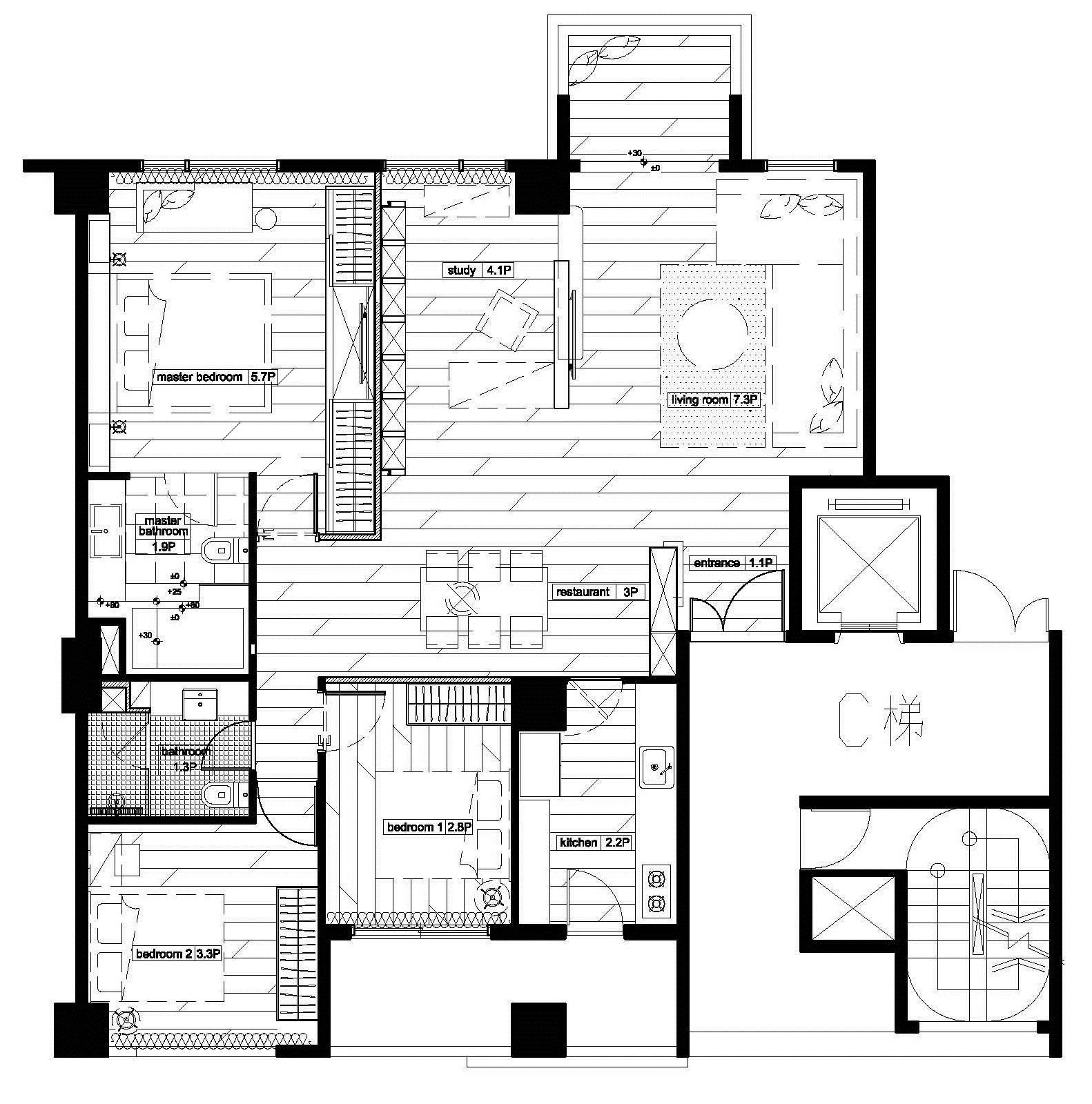 34坪新成屋(5年以下)＿簡約風案例圖片＿倍果設計＿倍果_02之13